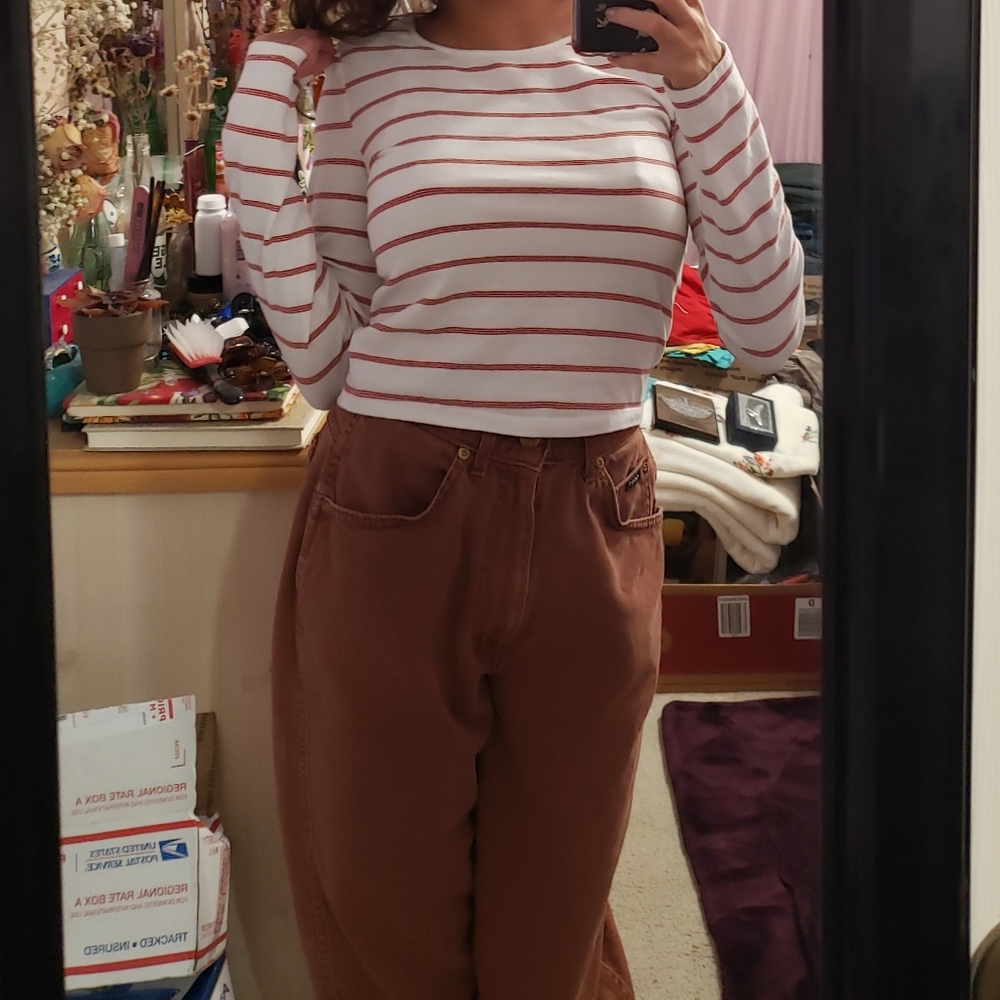 🔴 🆓️ FREE* Wild Fable Striped Long-Sleeved Shirt 🔴 - Picture 2 of 8